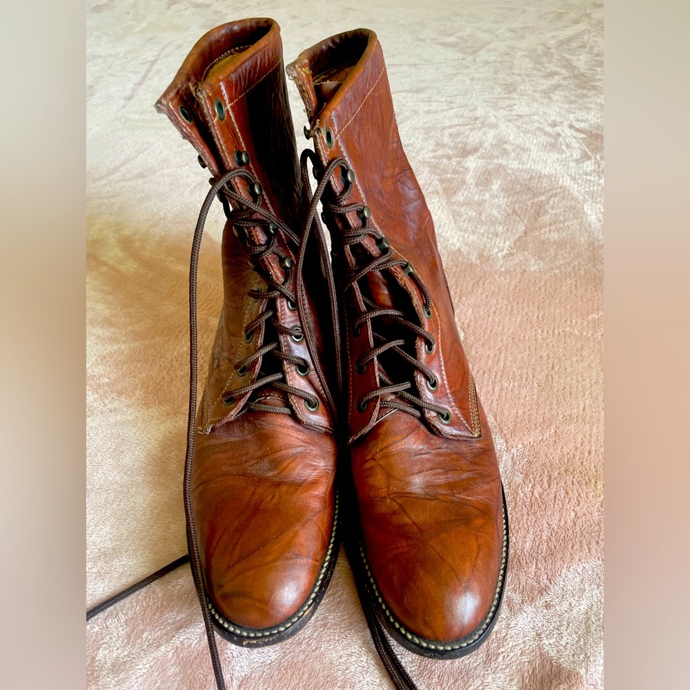 Pure Leather boots leather sole